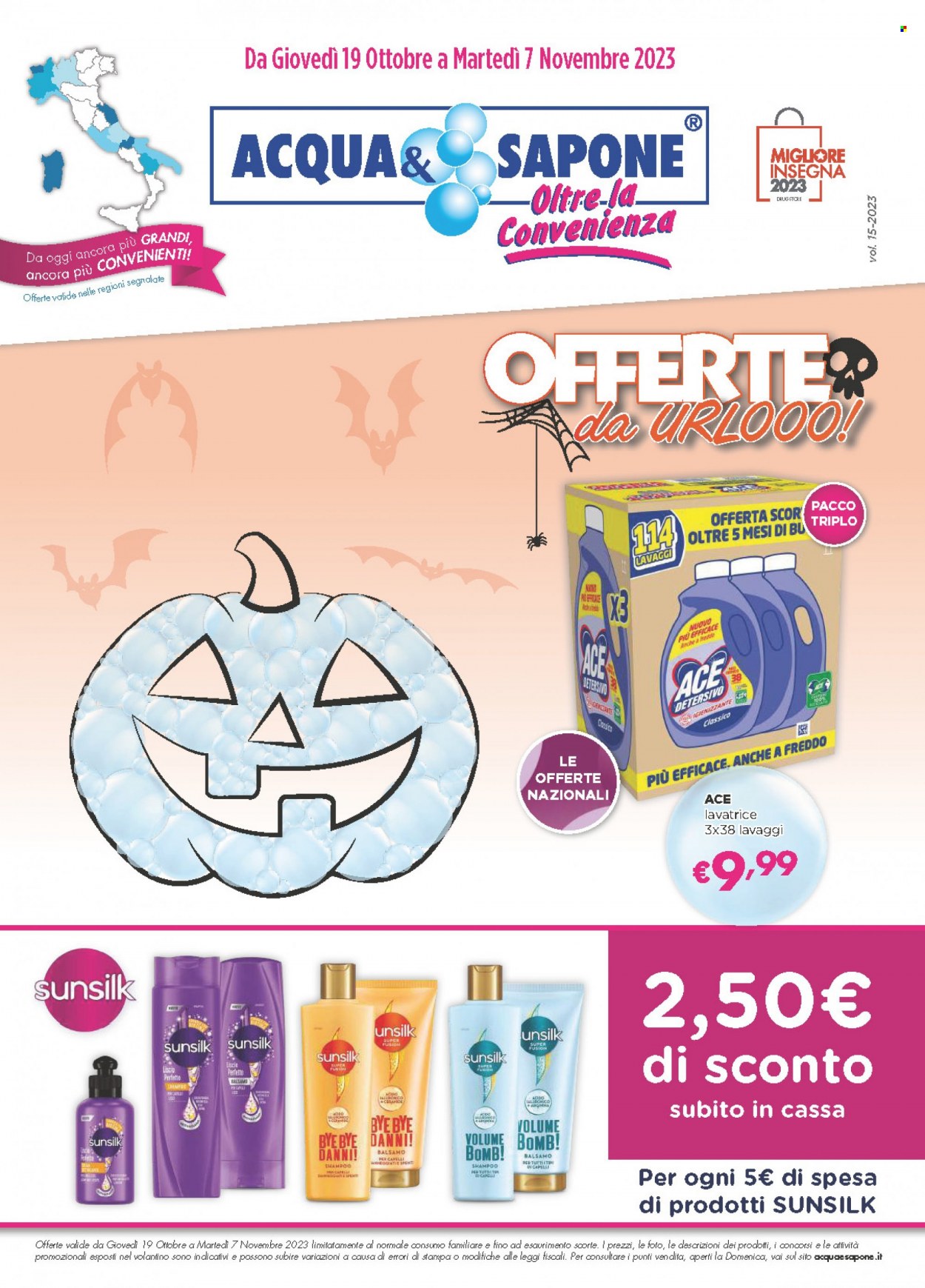 Volantino Acqua & Sapone - 19/10/2023 - 7/11/2023. Pagina 1