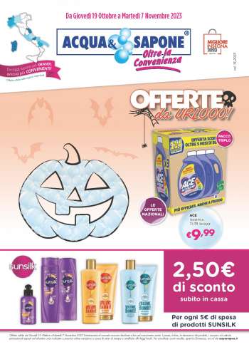 Volantino Acqua & Sapone - 19/10/2023 - 7/11/2023.