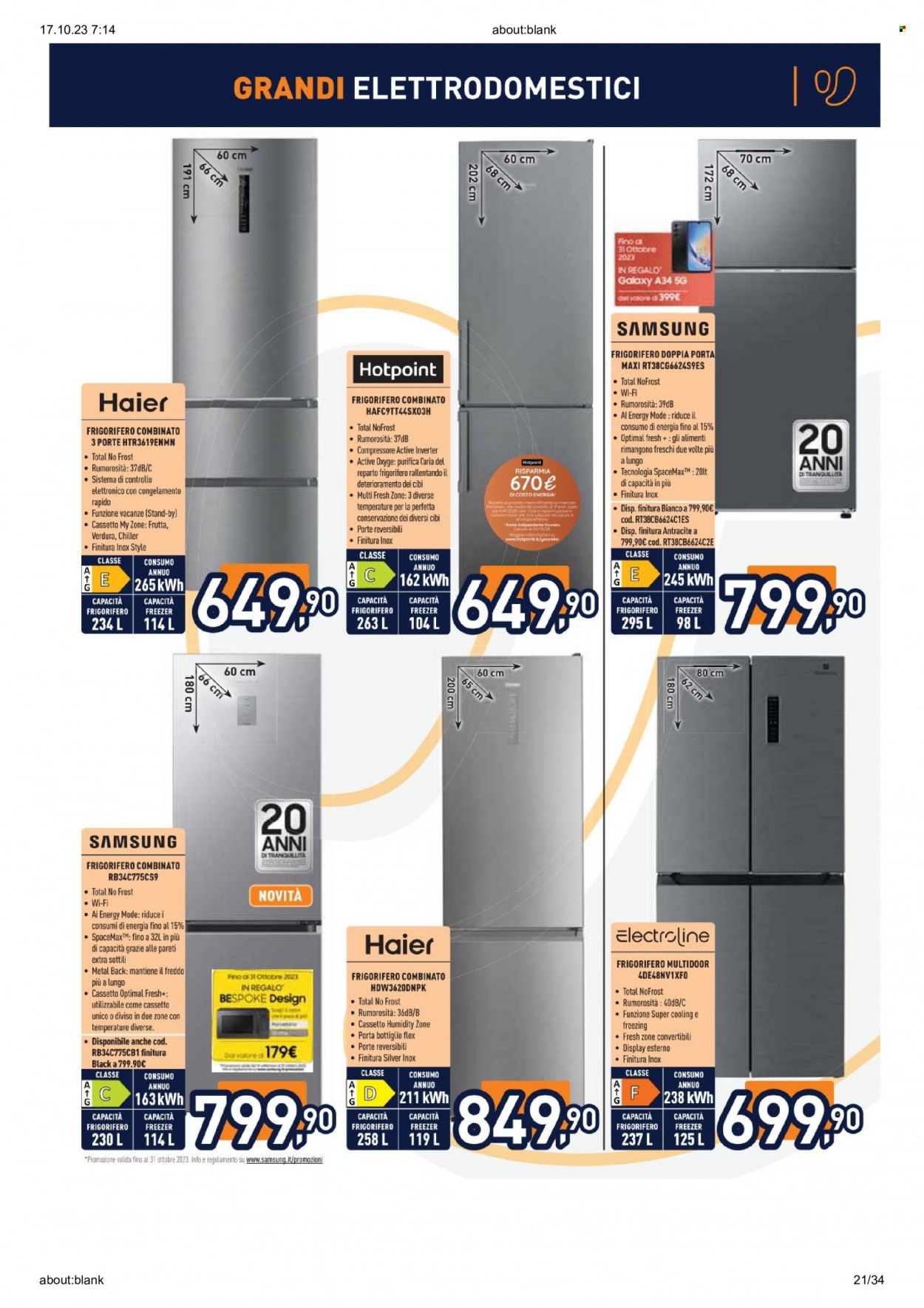 Volantino Unieuro - 16/10/2023 - 22/10/2023. Pagina 21