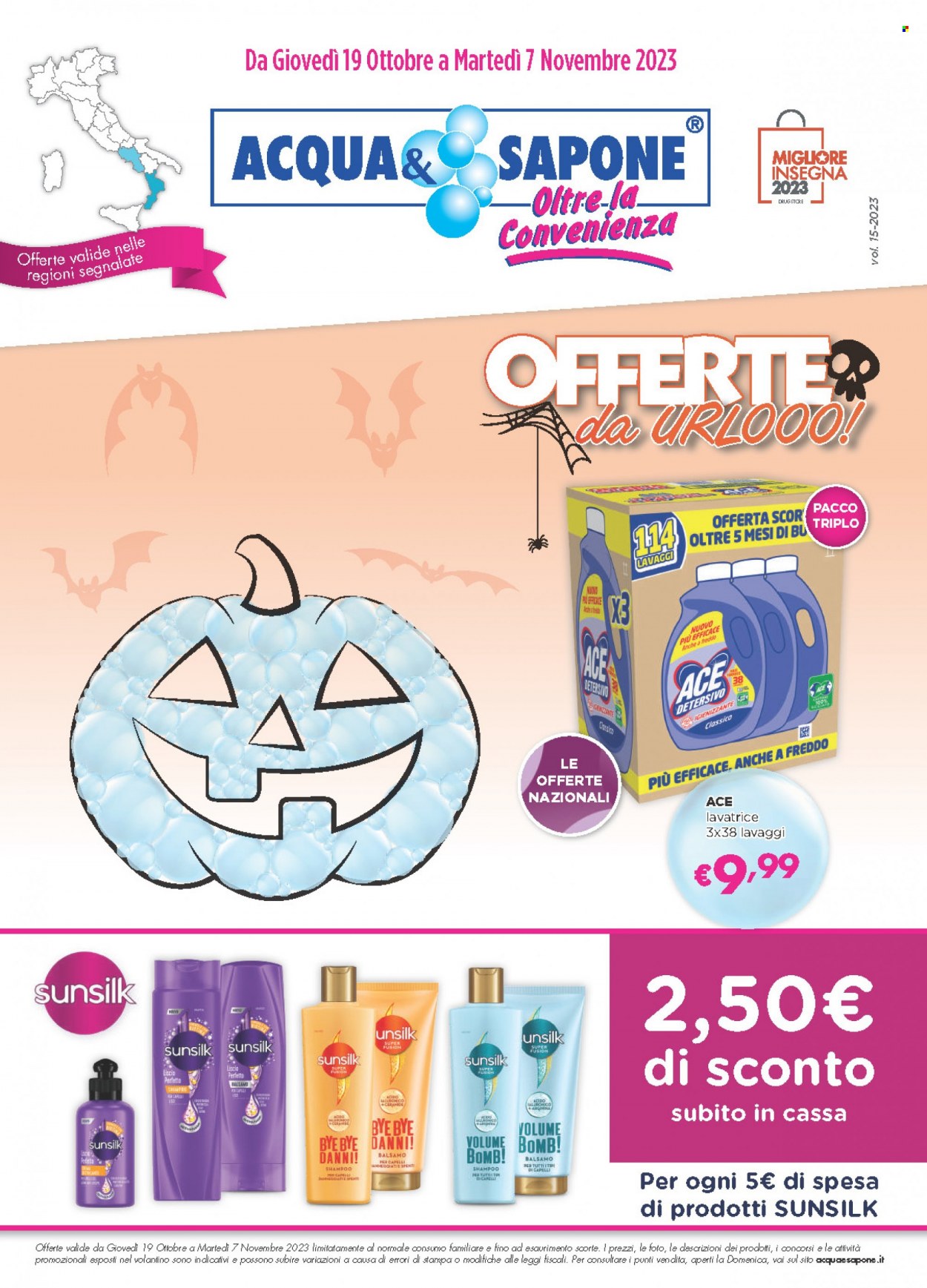 Volantino Acqua & Sapone - 19/10/2023 - 7/11/2023. Pagina 1