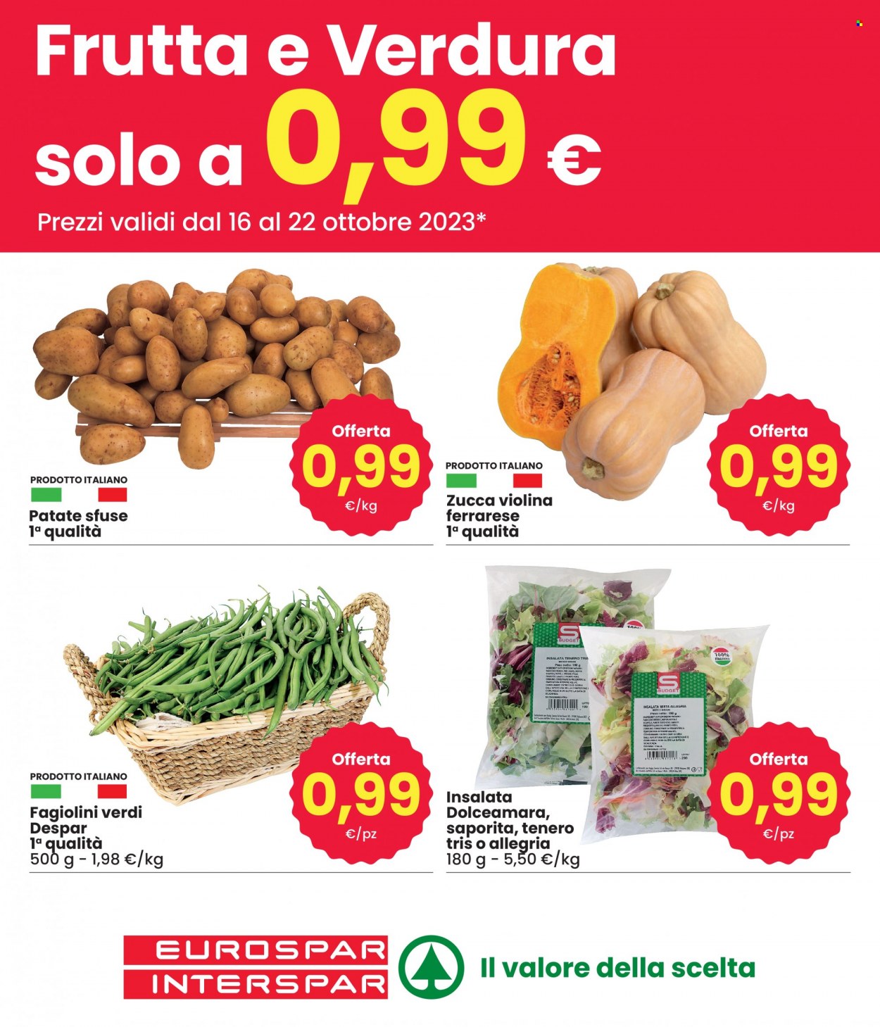 Volantino Eurospar - 16/10/2023 - 22/10/2023. Pagina 1