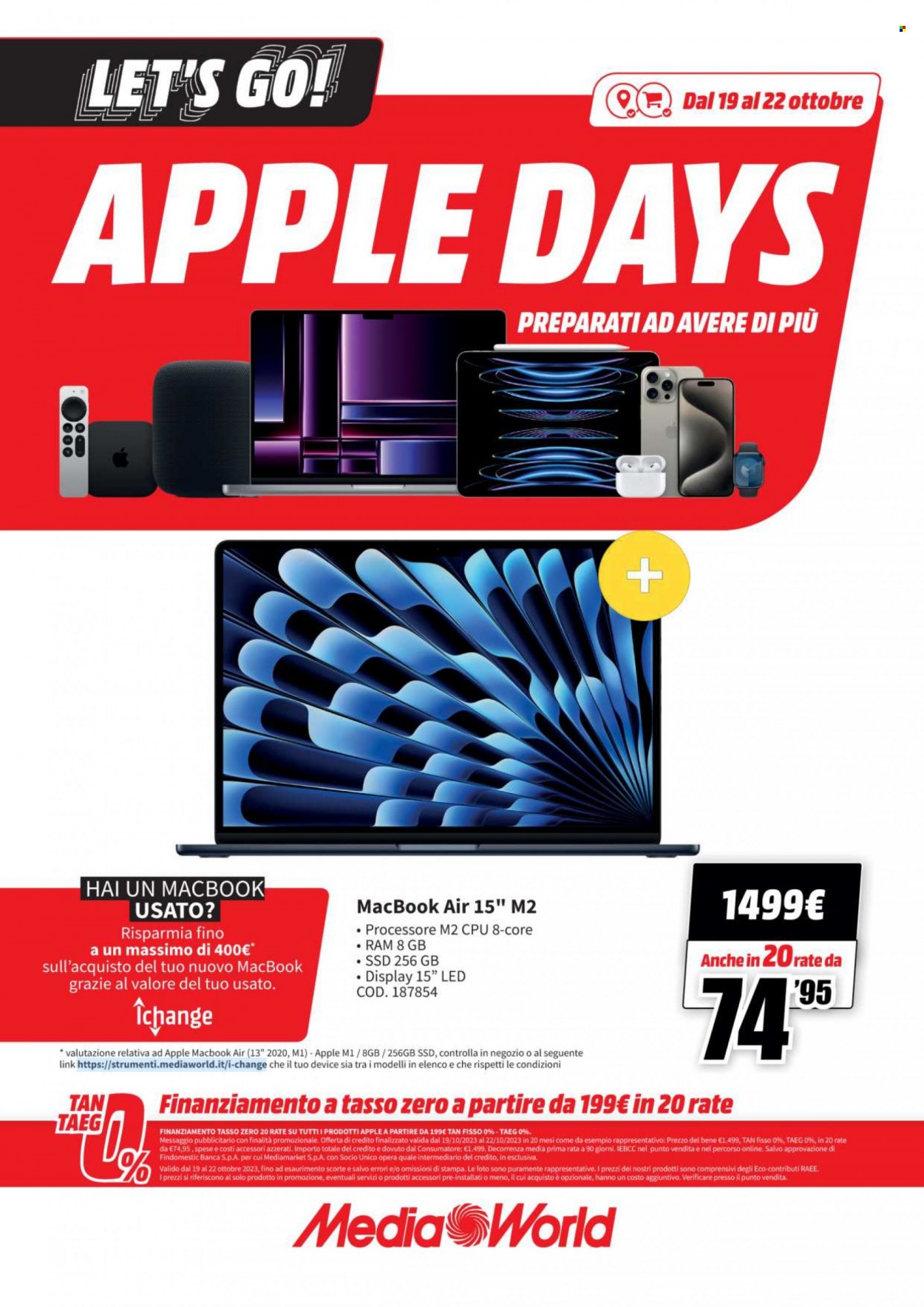 Volantino MediaWorld - 19/10/2023 - 22/10/2023. Pagina 4