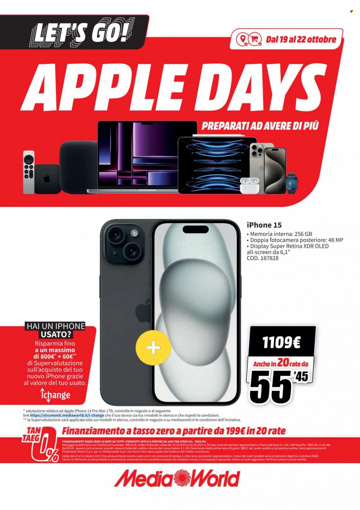 Volantino MediaWorld - 19/10/2023 - 22/10/2023. Pagina 7