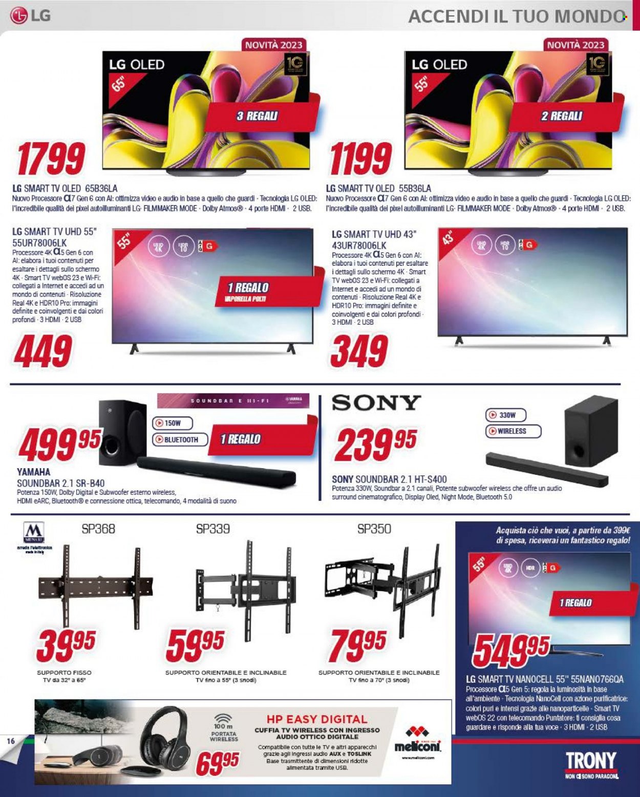 Volantino Trony - 10/10/2023 - 1/11/2023. Pagina 16
