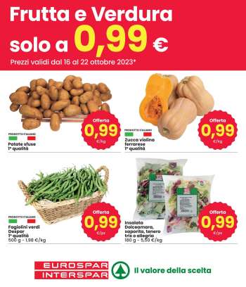 Volantino Interspar - 16/10/2023 - 22/10/2023.