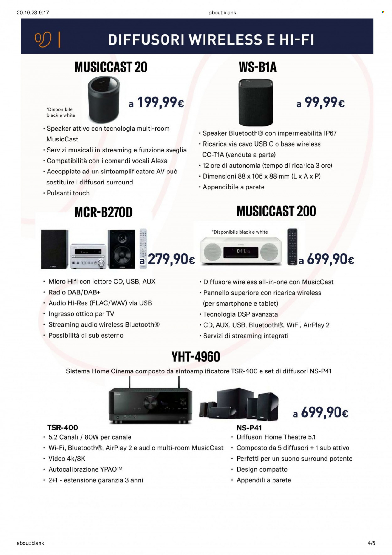 Volantino Unieuro - 20/10/2023 - 31/10/2023. Pagina 4