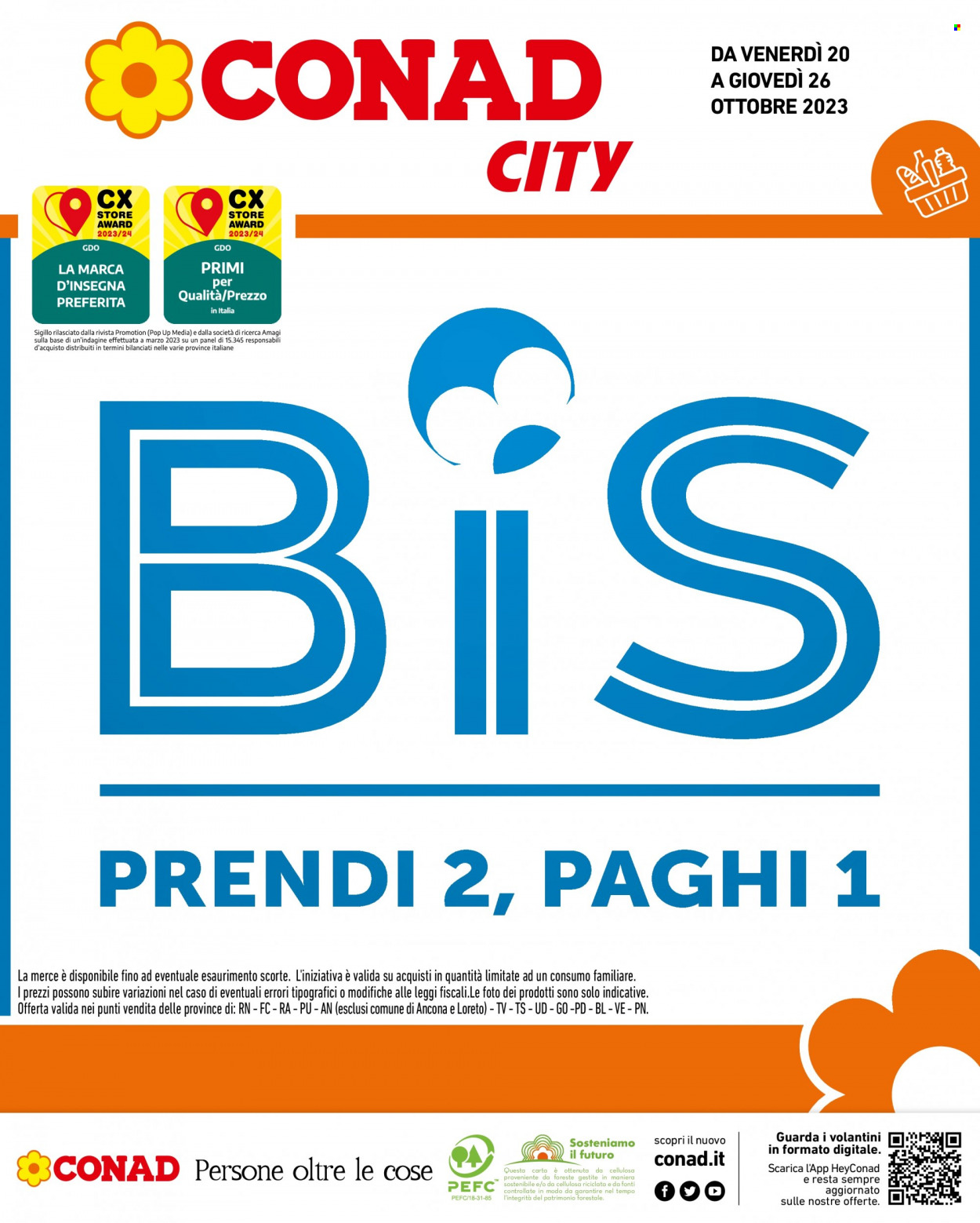 Leták Conad City - 20.10.2023 - 26.10.2023. Strana 1