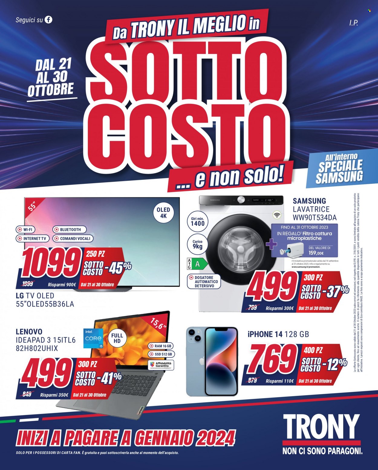 Leták Trony - 21.10.2023 - 30.10.2023. Strana 1