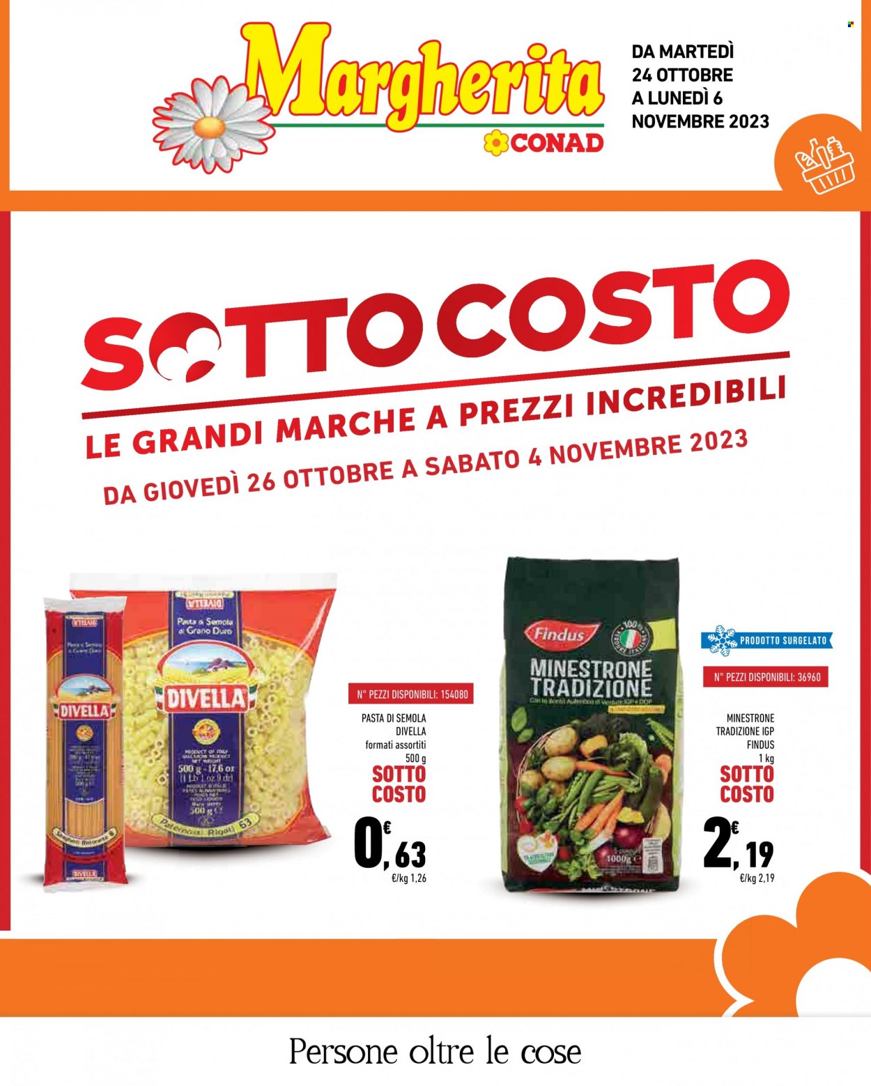 Leták Margherita Conad - 24.10.2023 - 6.11.2023. Strana 1