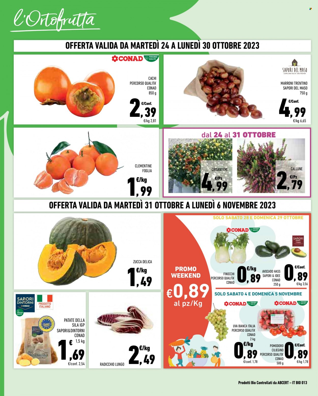 Volantino Margherita Conad - 24/10/2023 - 6/11/2023. Pagina 4