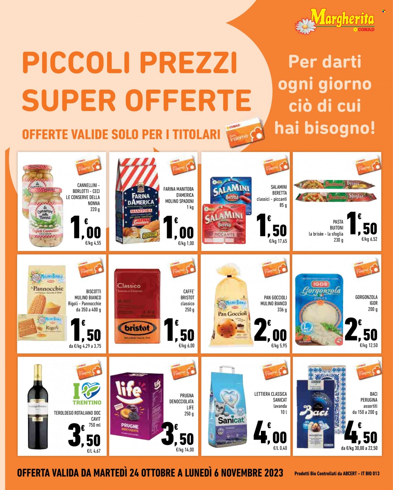 Leták Margherita Conad - 24.10.2023 - 6.11.2023. Strana 6