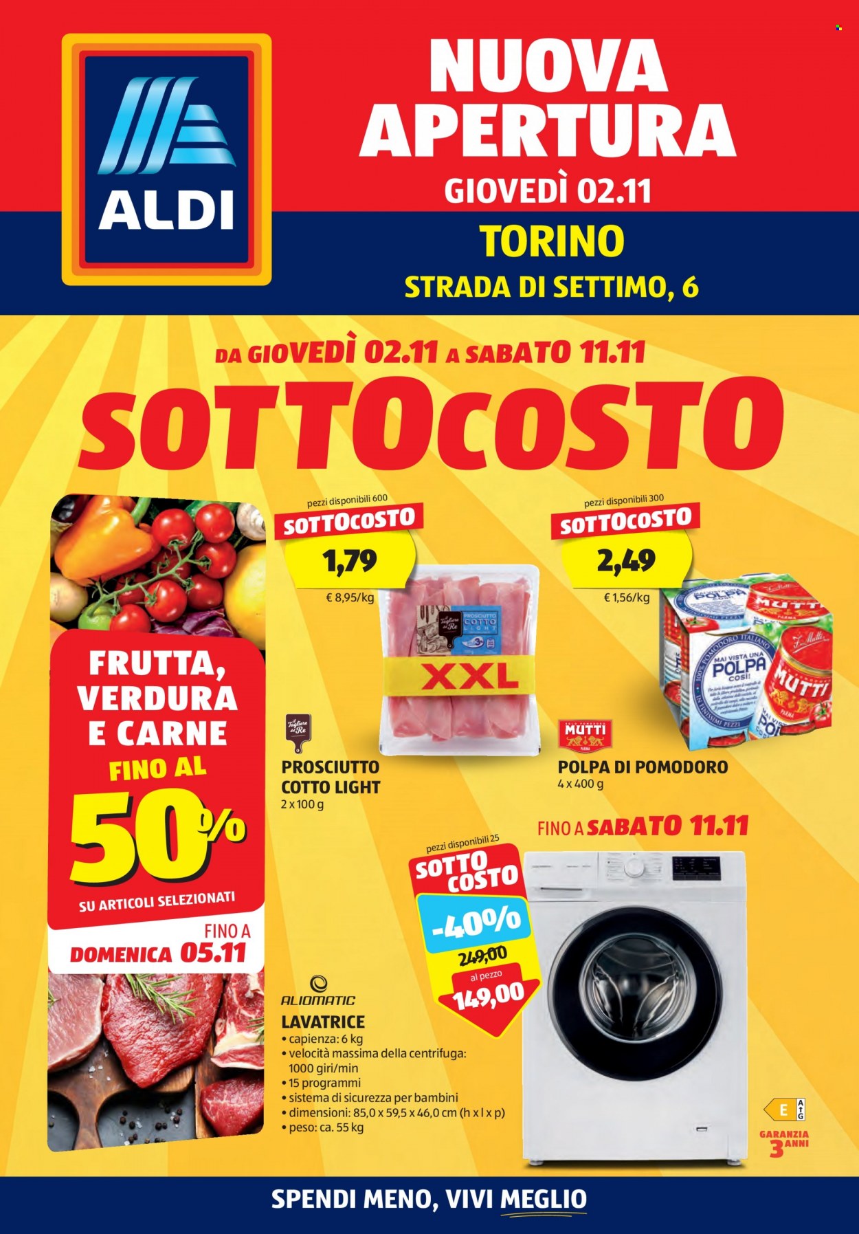Volantino Aldi - 2/11/2023 - 11/11/2023. Pagina 1