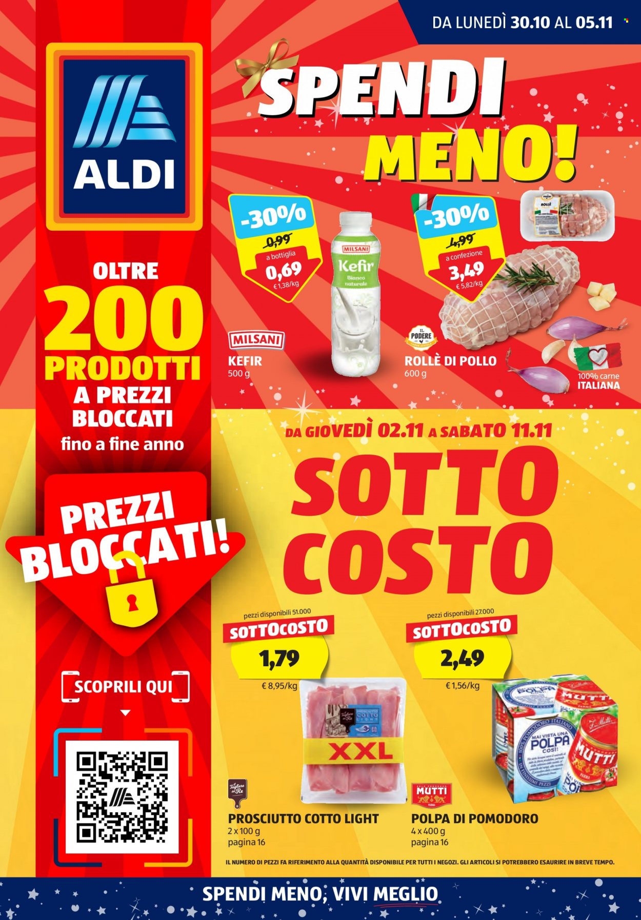 Volantino Aldi - 30/10/2023 - 5/11/2023. Pagina 1
