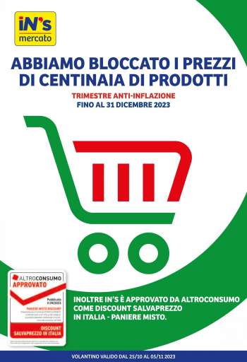 Volantino iN's Mercato - 25/10/2023 - 5/11/2023.
