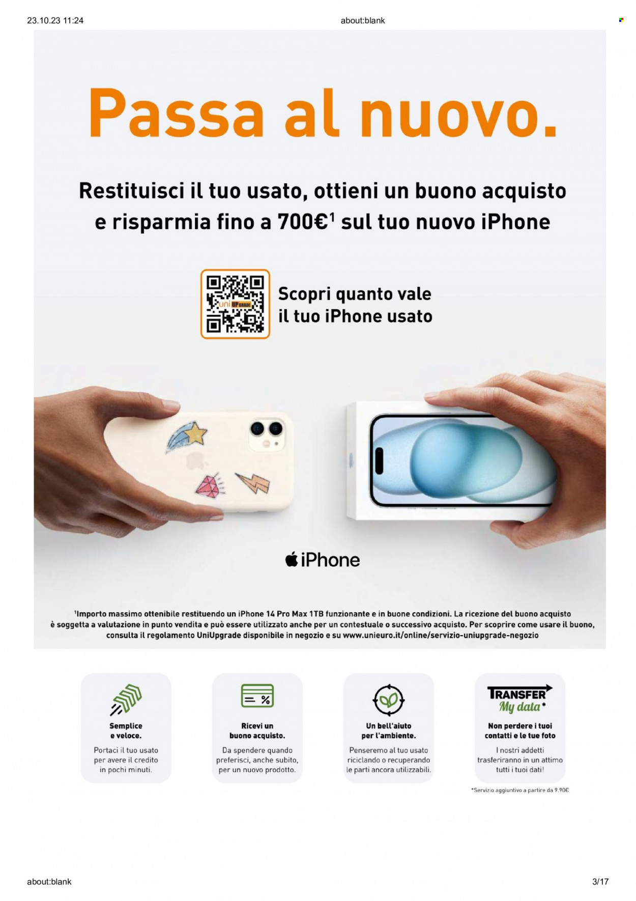 Volantino Unieuro - 23/10/2023 - 29/10/2023. Pagina 3