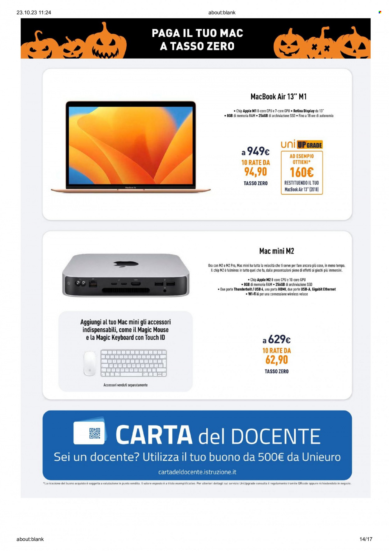 Volantino Unieuro - 23/10/2023 - 29/10/2023. Pagina 14