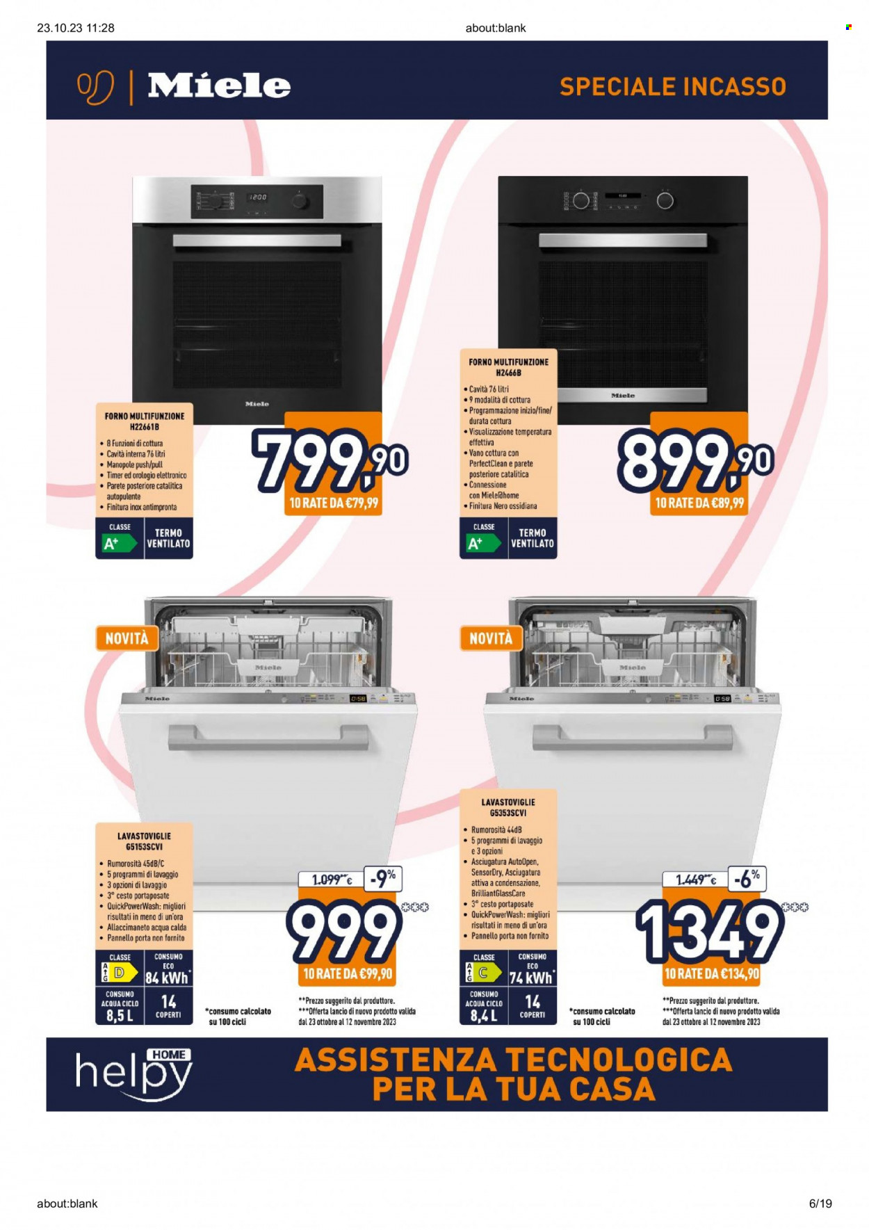 Volantino Unieuro - 23/10/2023 - 12/11/2023. Pagina 6