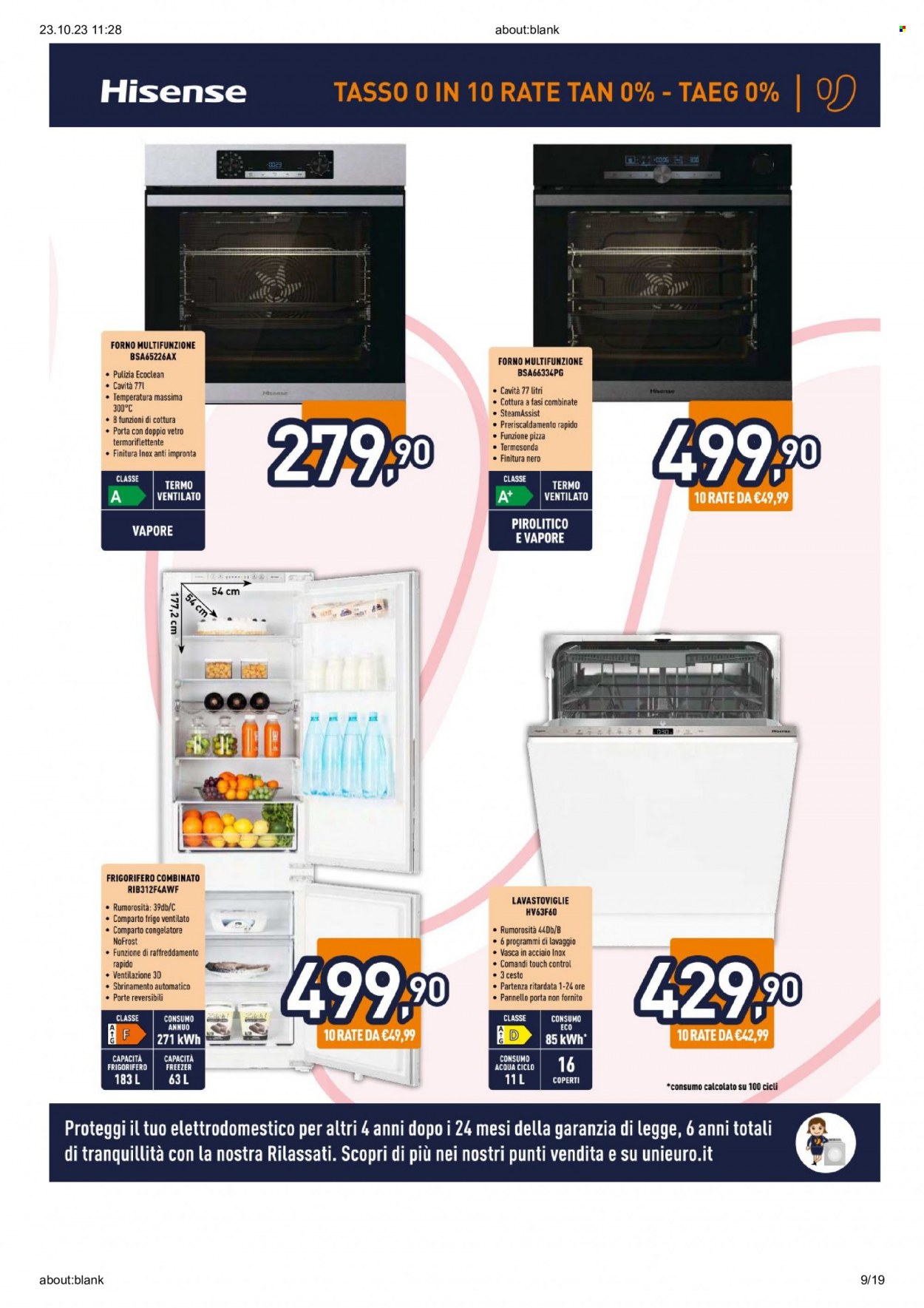 Volantino Unieuro - 23/10/2023 - 12/11/2023. Pagina 9