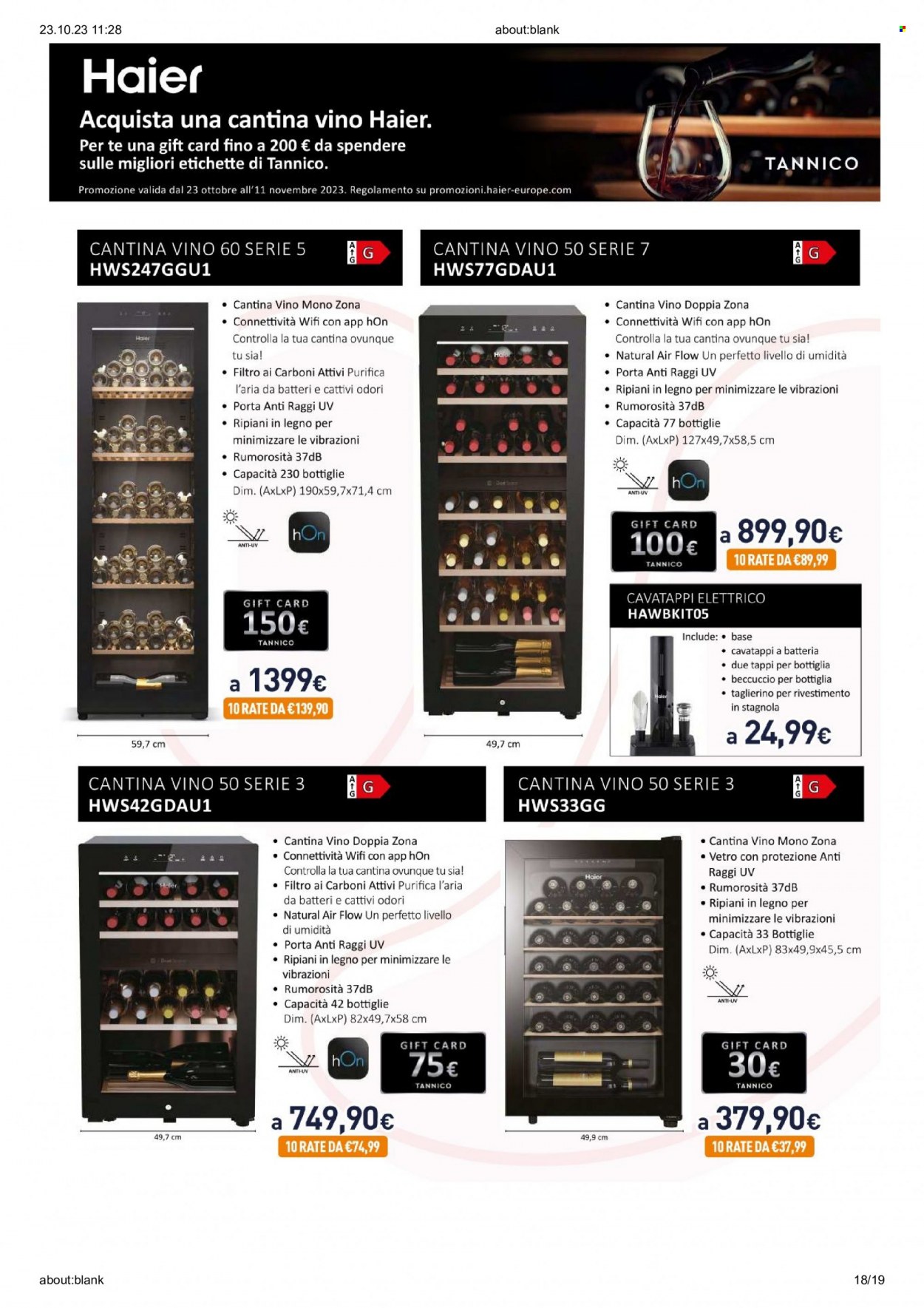 Volantino Unieuro - 23/10/2023 - 12/11/2023. Pagina 18