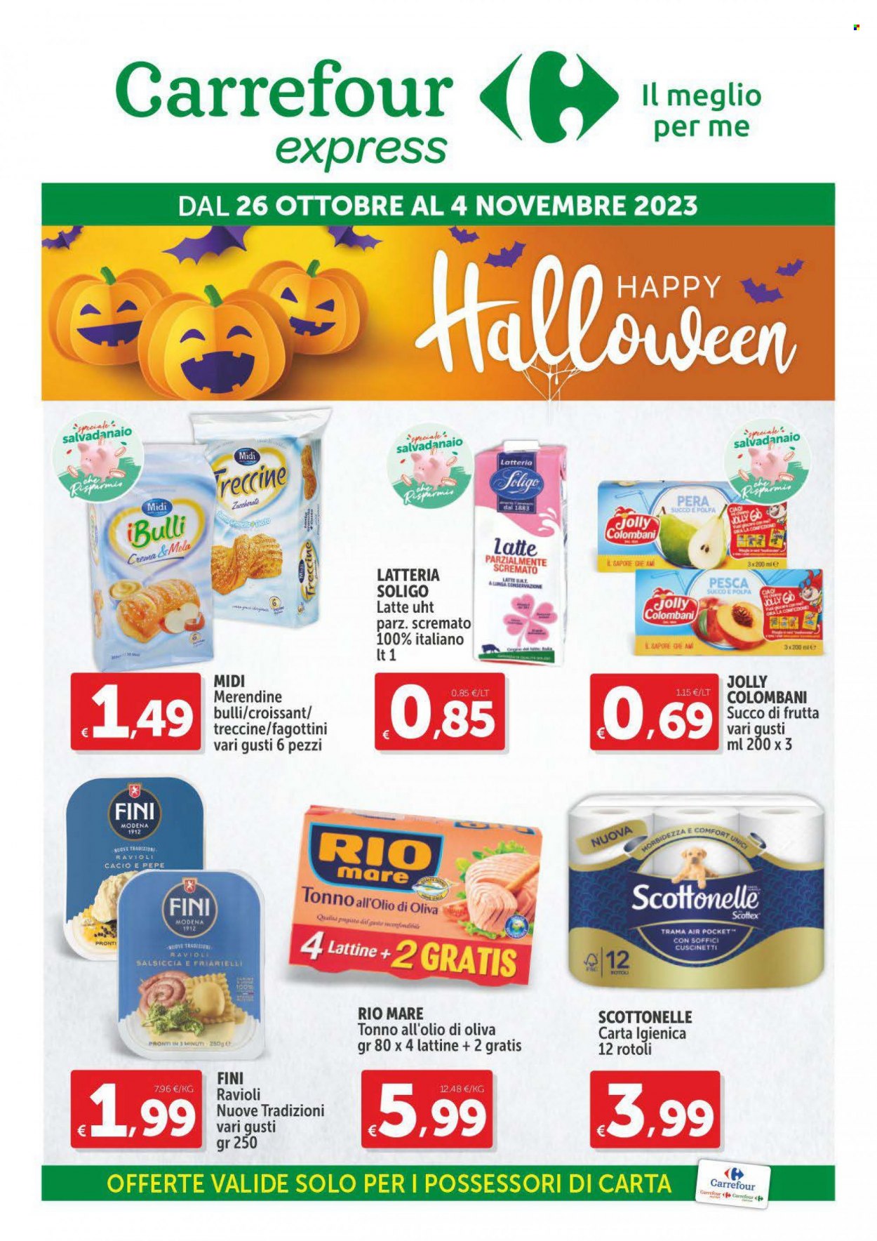 Volantino Carrefour - 26/10/2023 - 4/11/2023. Pagina 1