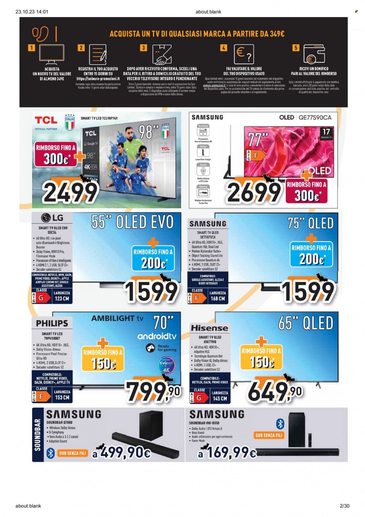 Volantino Unieuro - 23/10/2023 - 31/10/2023. Pagina 2