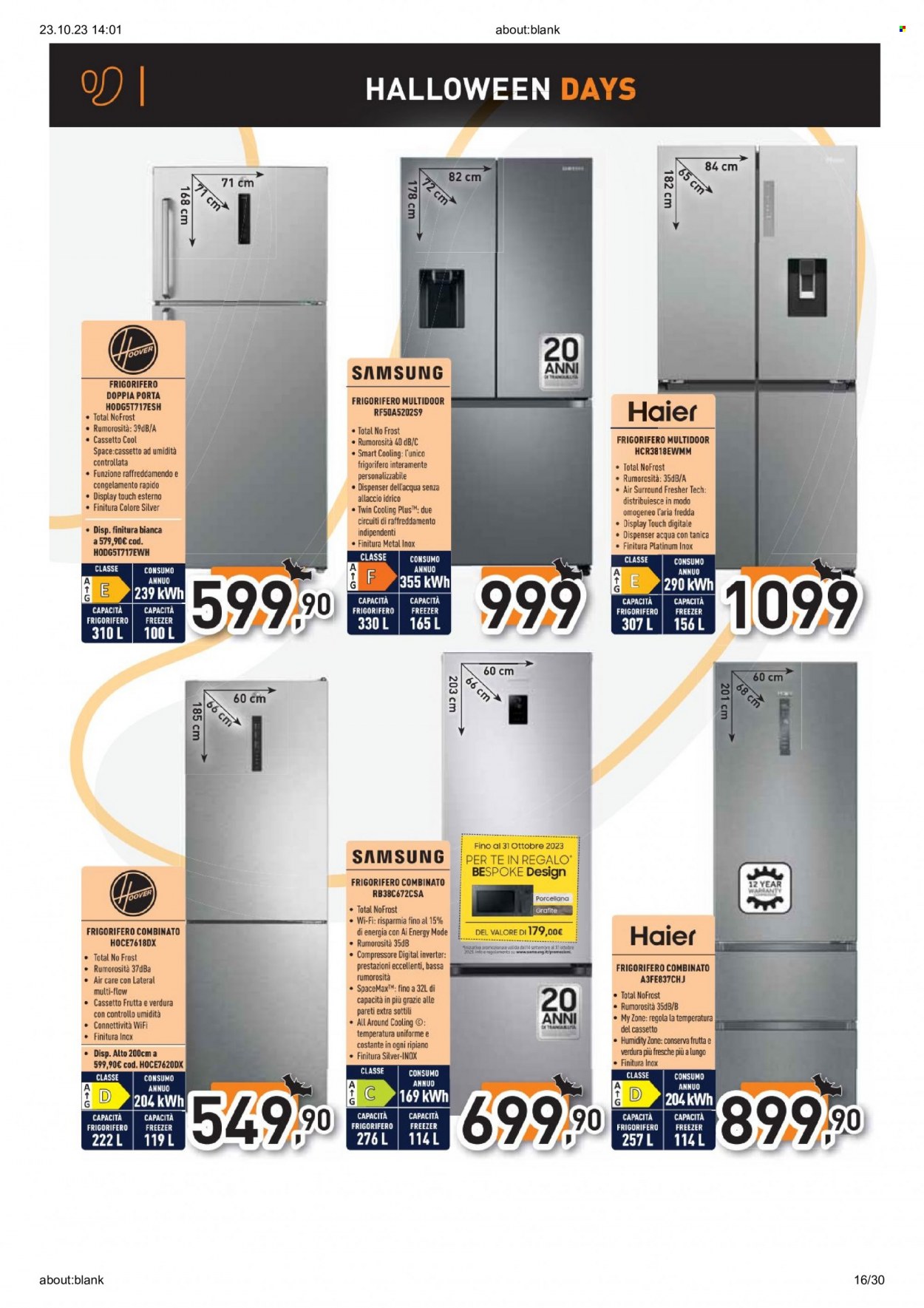 Volantino Unieuro - 23/10/2023 - 31/10/2023. Pagina 16