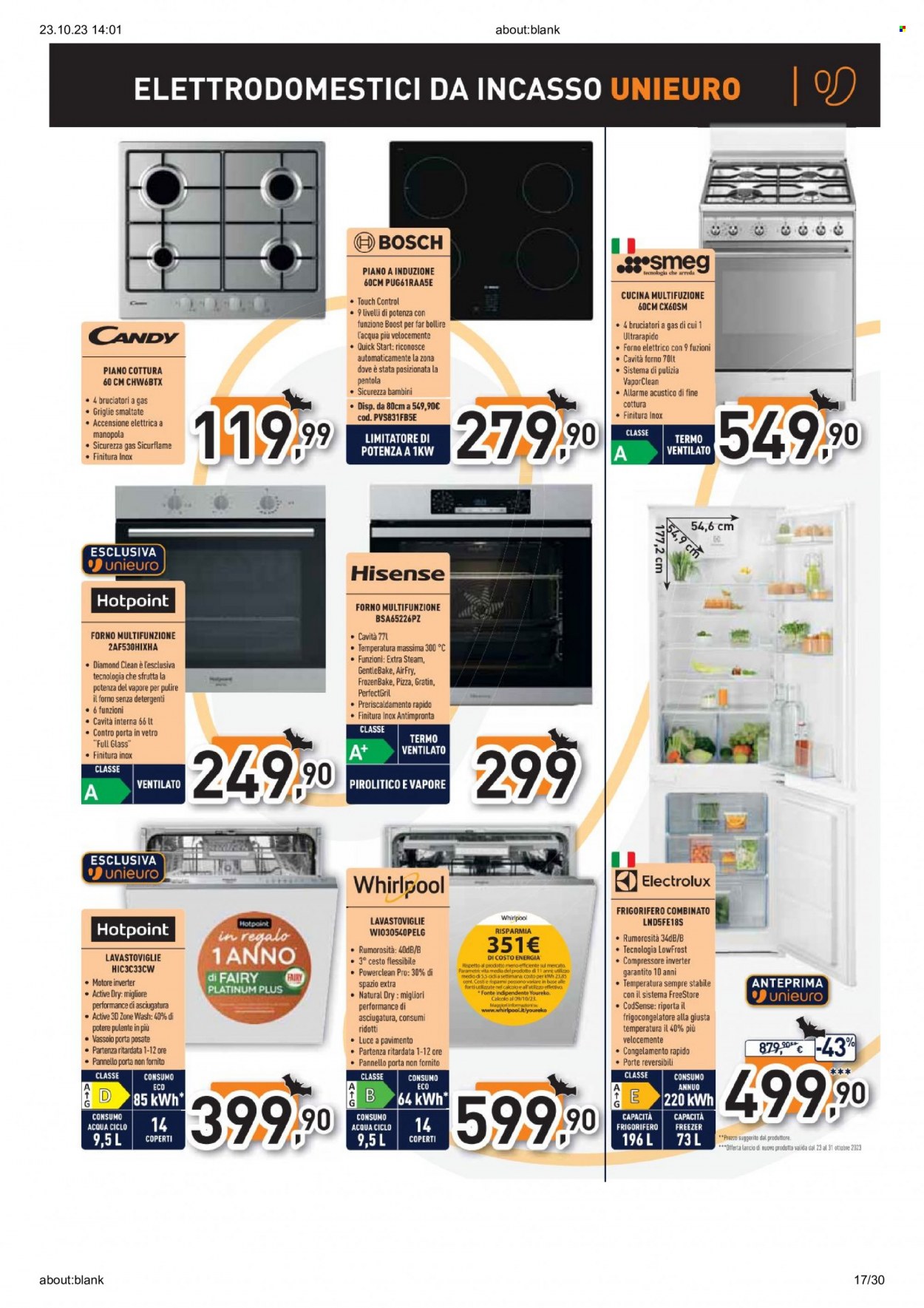 Volantino Unieuro - 23/10/2023 - 31/10/2023. Pagina 17