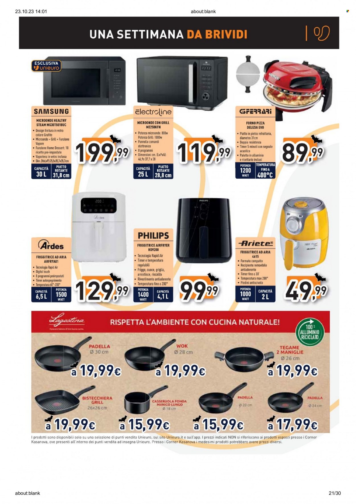 Volantino Unieuro - 23/10/2023 - 31/10/2023. Pagina 21