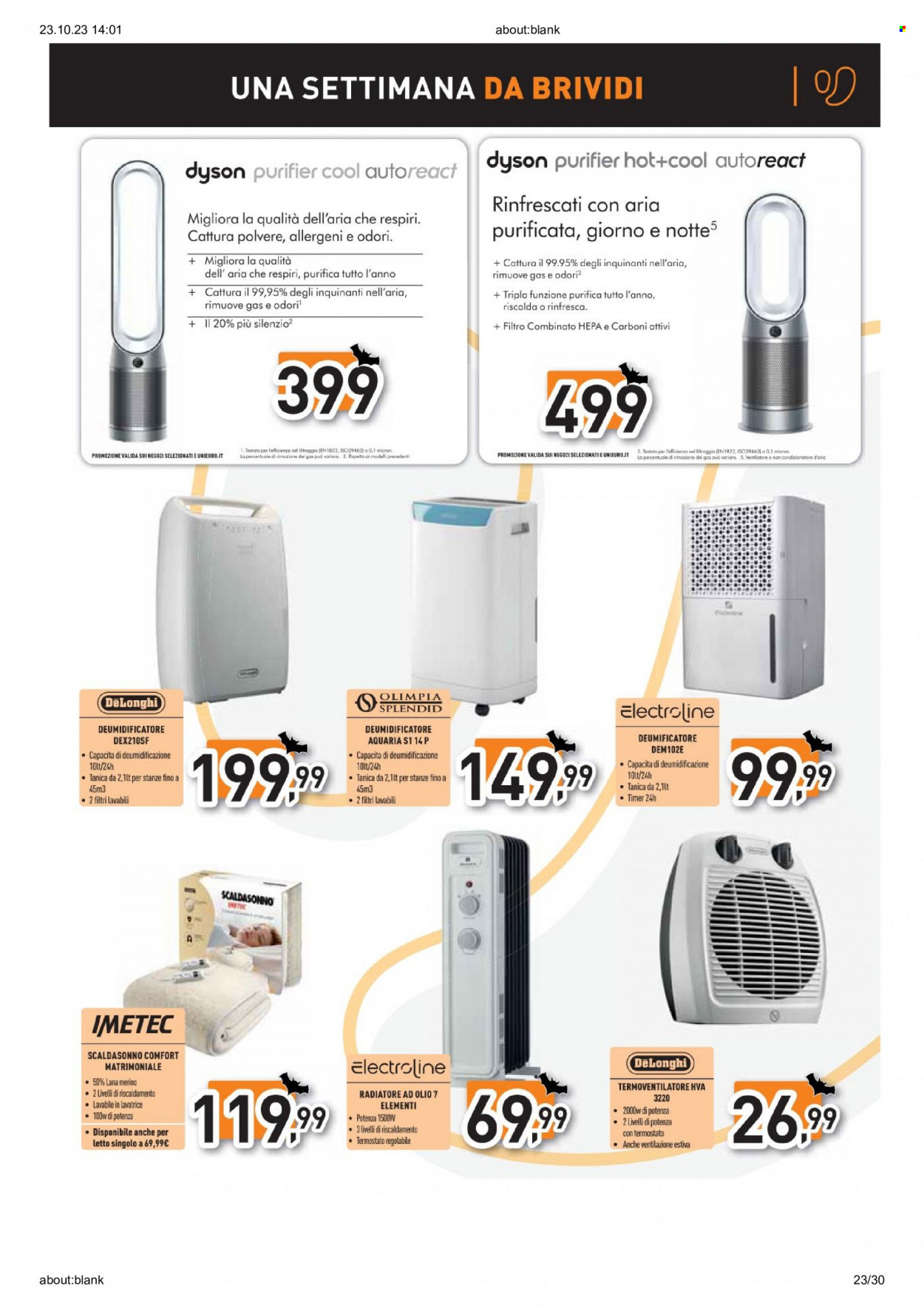 Volantino Unieuro - 23/10/2023 - 31/10/2023. Pagina 23
