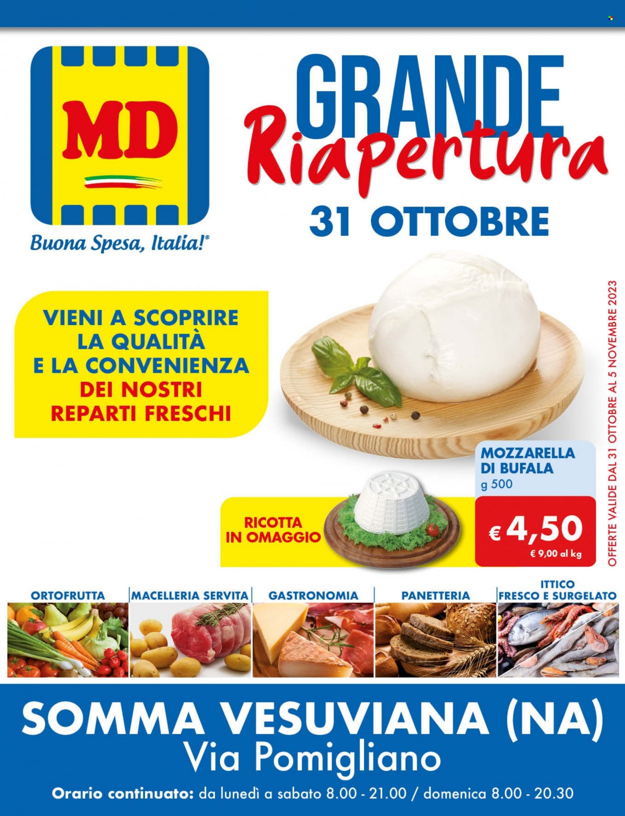 Volantino MD Discount - 31/10/2023 - 5/11/2023. Pagina 1