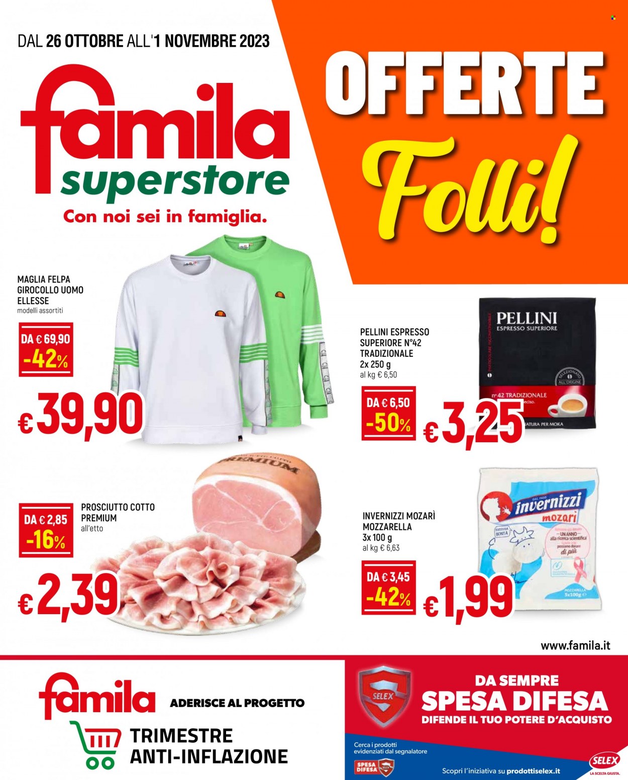Volantino Famila - 26/10/2023 - 1/11/2023. Pagina 1