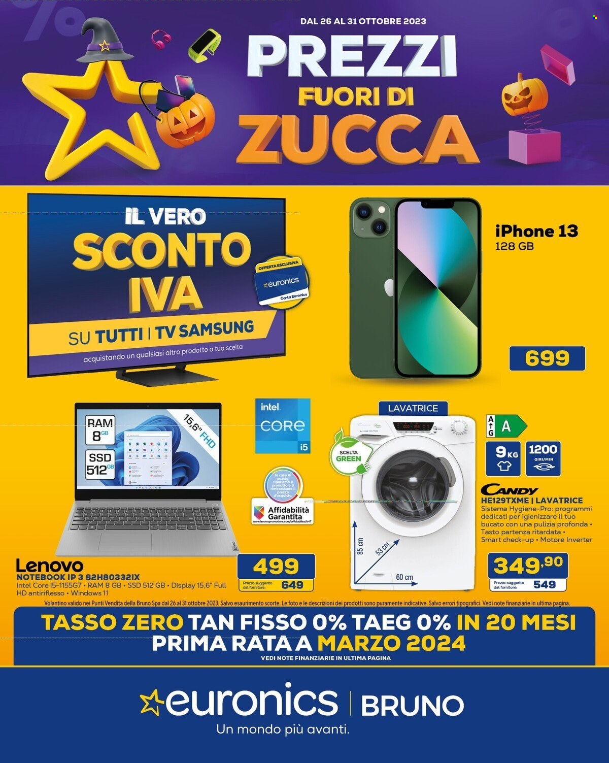 Volantino Euronics - 26/10/2023 - 31/10/2023. Pagina 1