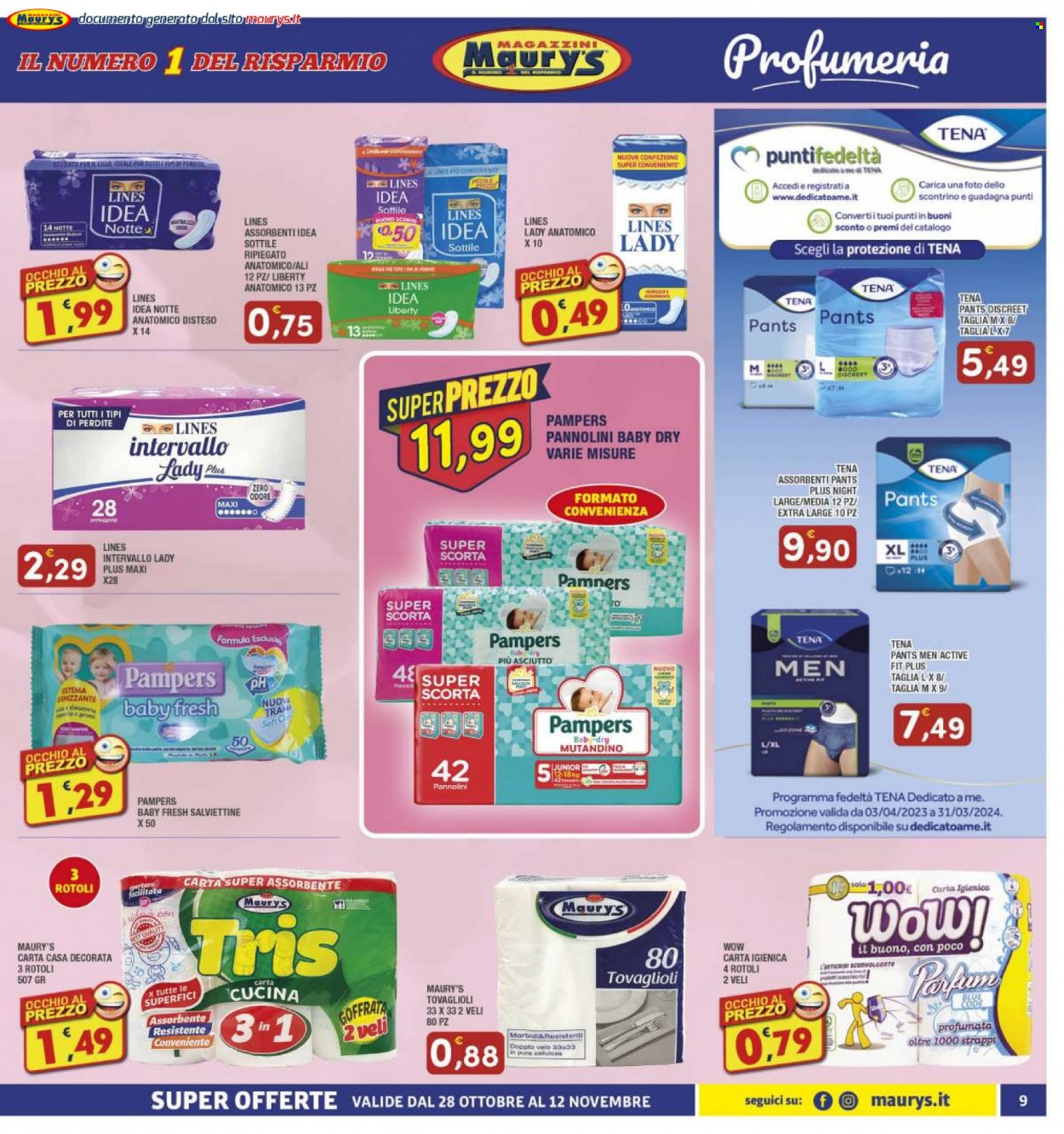 Volantino Maury's - 28/10/2023 - 12/11/2023. Pagina 9