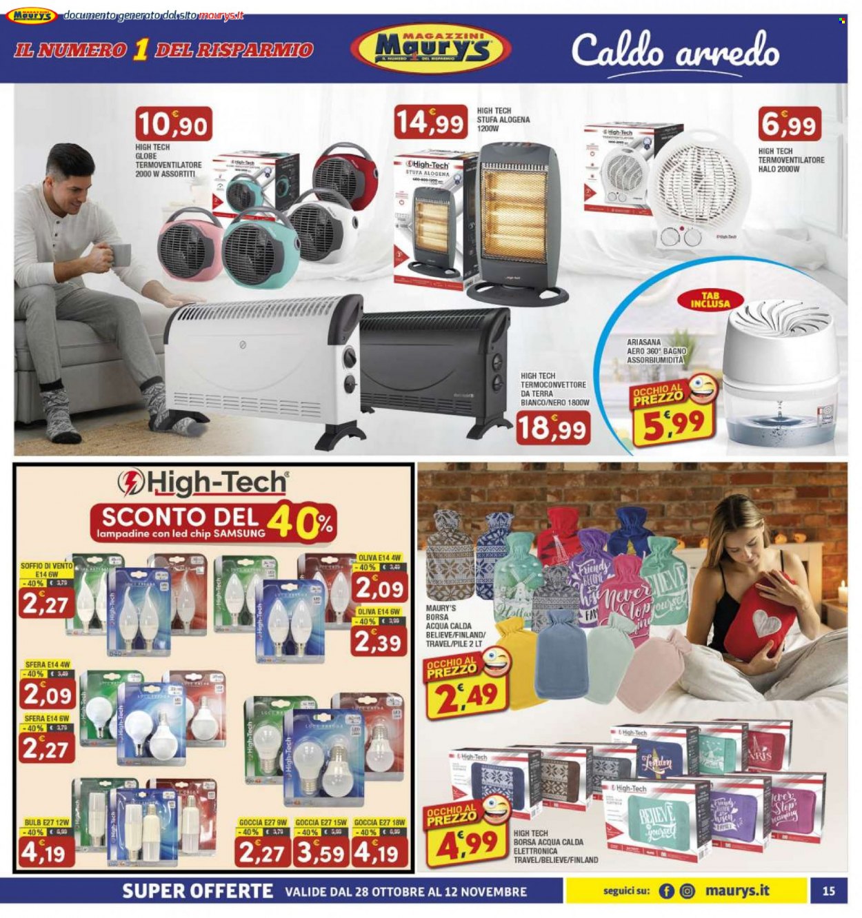 Volantino Maury's - 28/10/2023 - 12/11/2023. Pagina 15