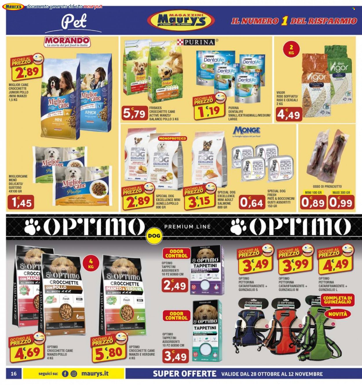 Volantino Maury's - 28/10/2023 - 12/11/2023. Pagina 16