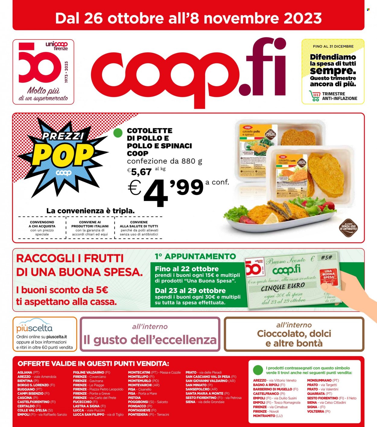 Volantino Coop - 26/10/2023 - 8/11/2023. Pagina 1