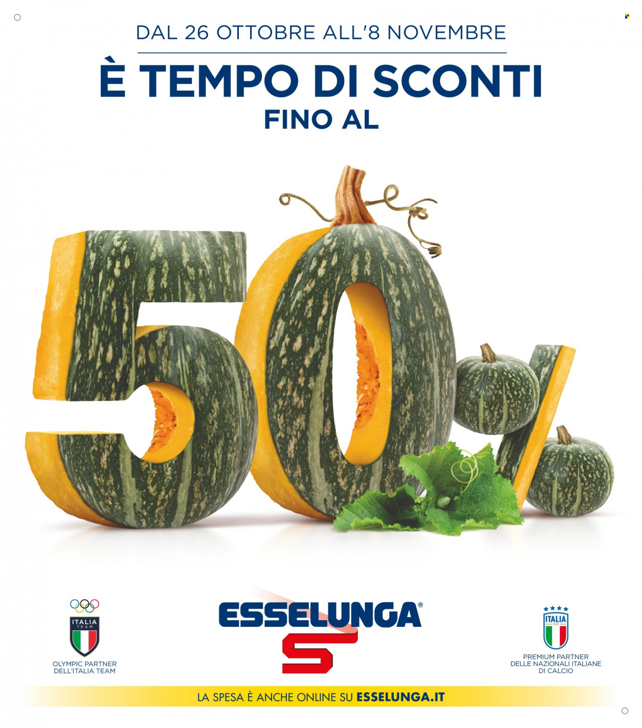 Volantino Esselunga - 26/10/2023 - 8/11/2023. Pagina 1