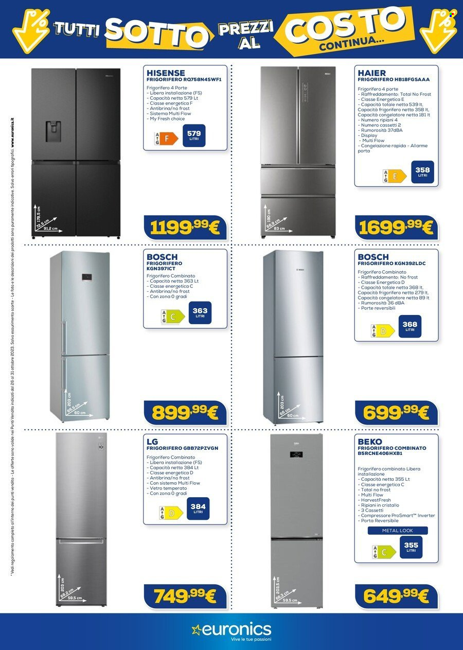 Volantino Euronics - 26/10/2023 - 31/10/2023. Pagina 8