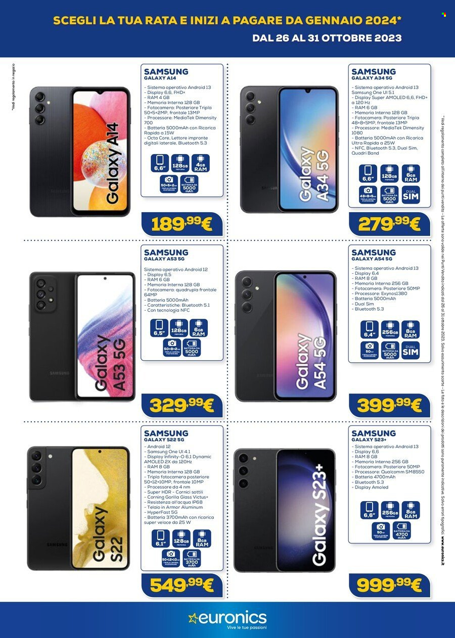 Volantino Euronics - 26/10/2023 - 31/10/2023. Pagina 11