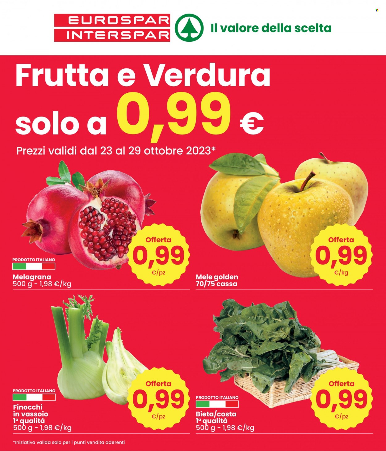 Volantino Interspar - 23/10/2023 - 29/10/2023. Pagina 1