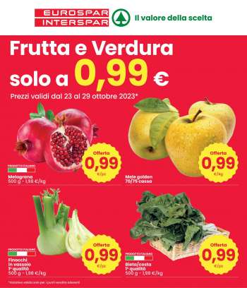 Volantino Interspar - 23/10/2023 - 29/10/2023.