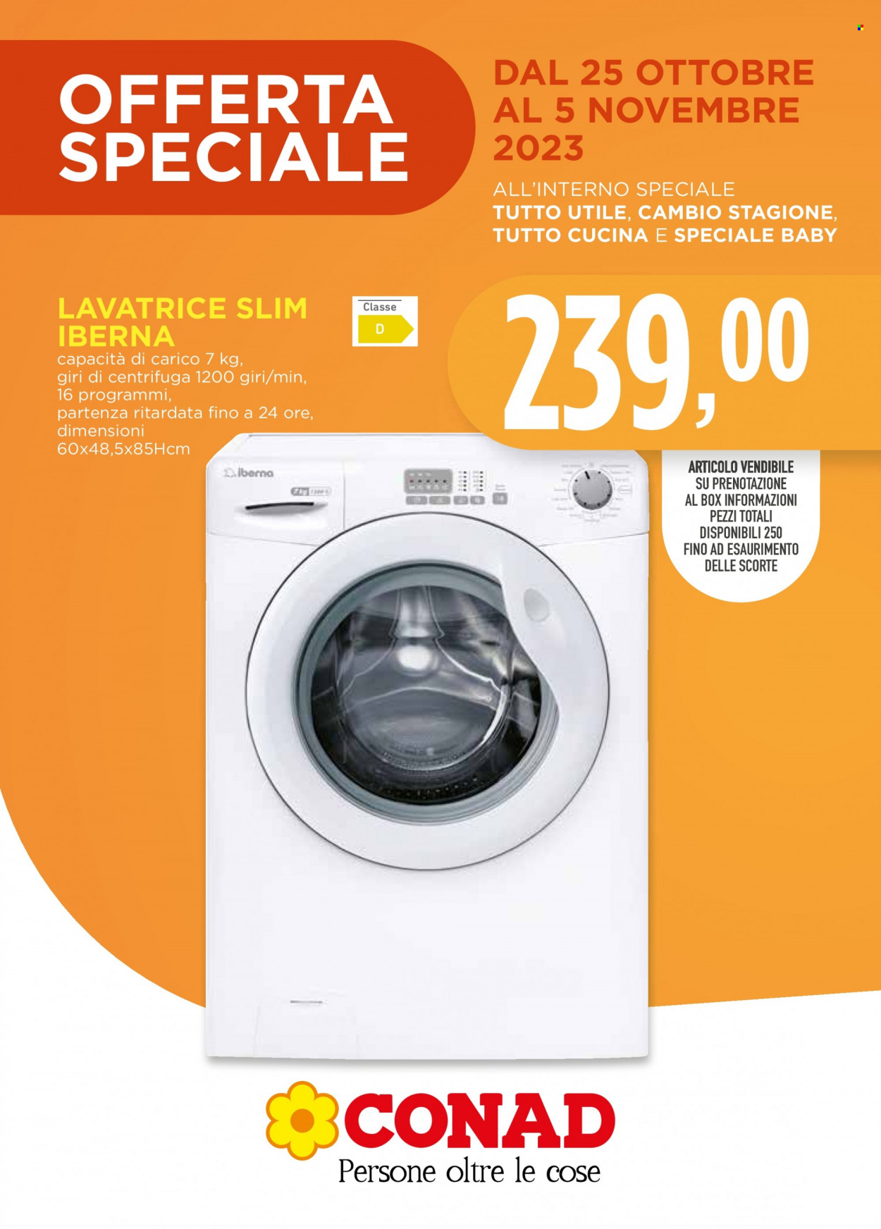 Volantino Conad - 25/10/2023 - 5/11/2023. Pagina 1
