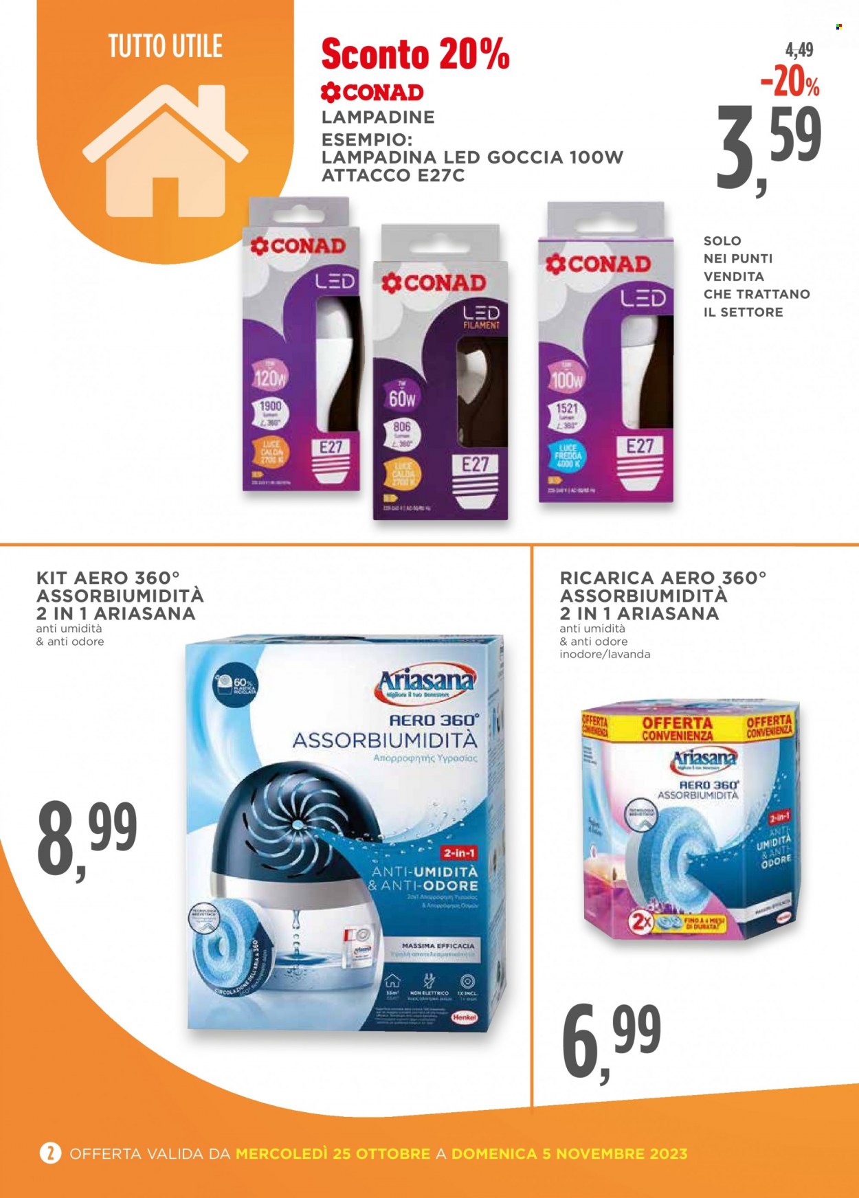Volantino Conad - 25/10/2023 - 5/11/2023. Pagina 2