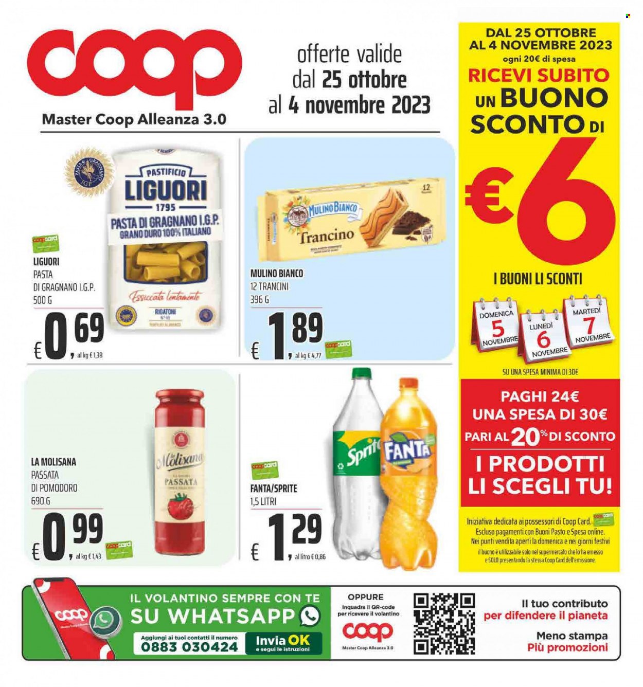 Volantino Coop - 25/10/2023 - 4/11/2023. Pagina 1