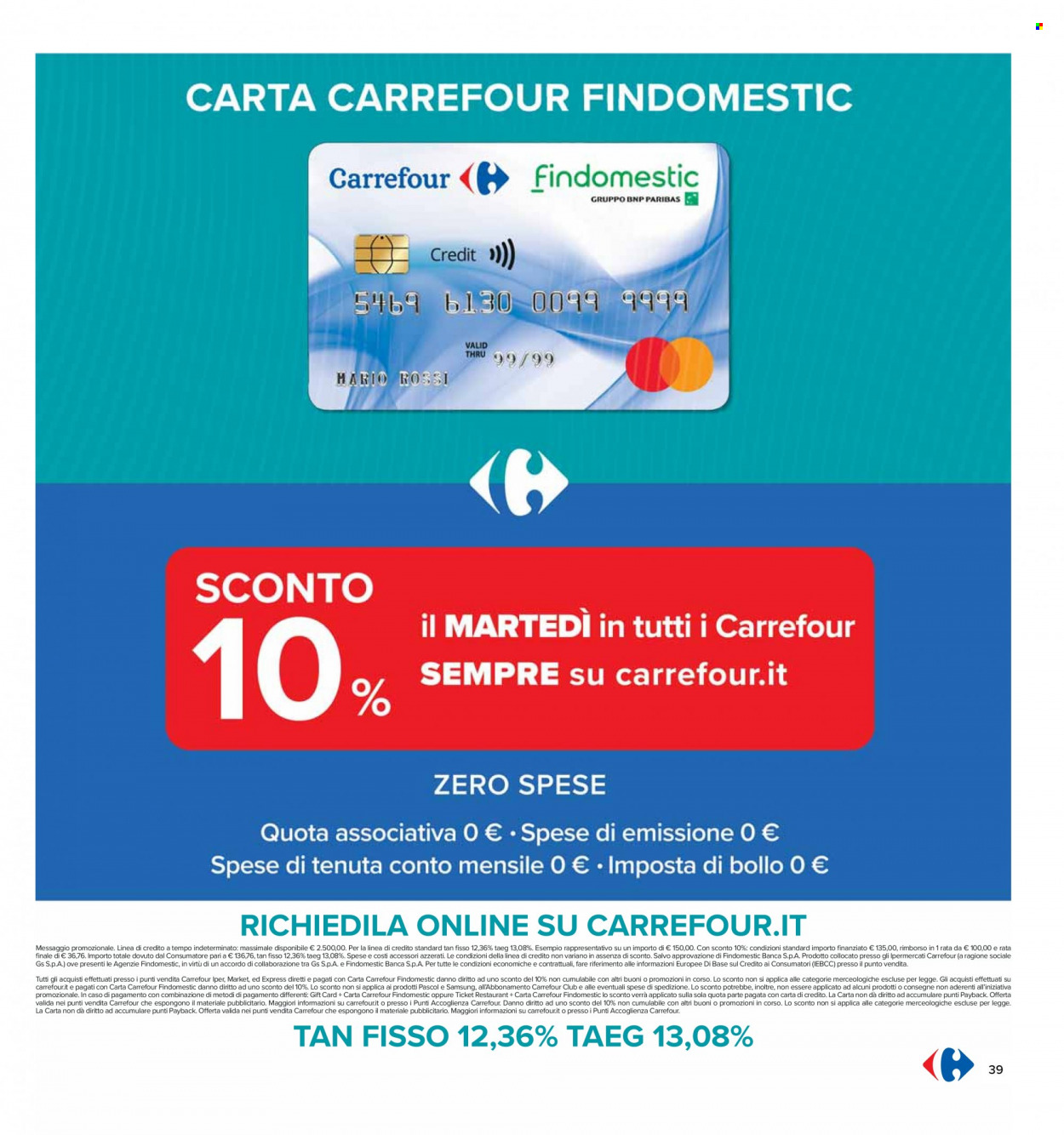 Volantino Carrefour - 3/11/2023 - 12/11/2023. Pagina 39