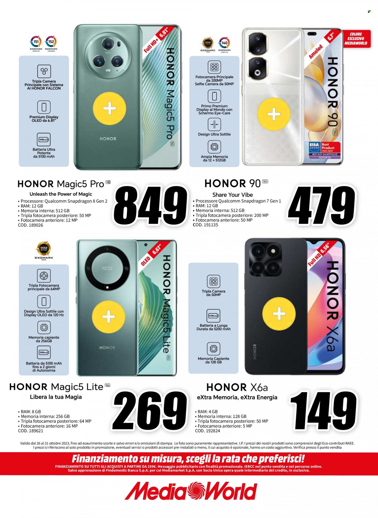 Volantino MediaWorld - 26/10/2023 - 31/10/2023. Pagina 2