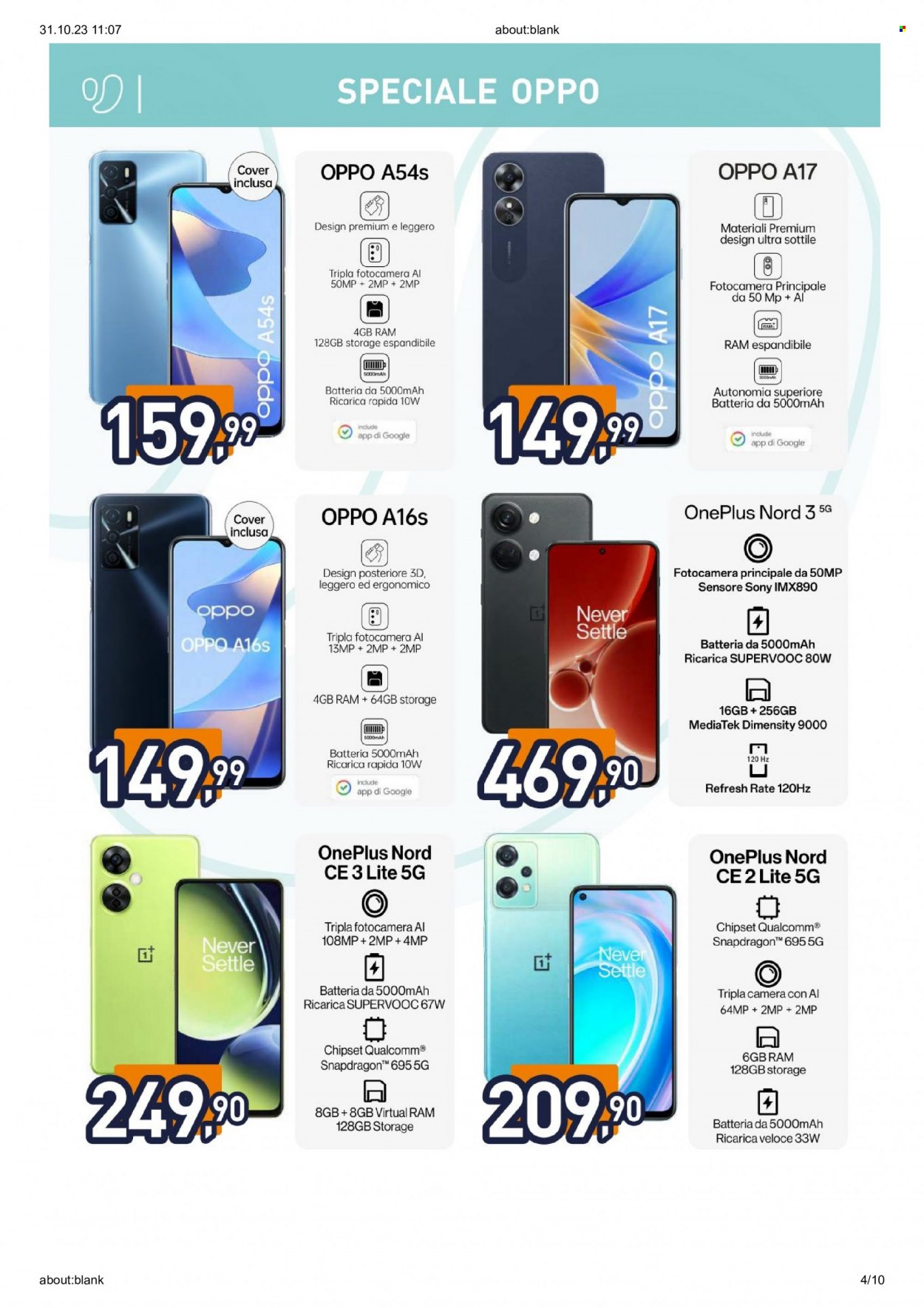 Volantino Unieuro - 23/10/2023 - 31/10/2023. Pagina 4