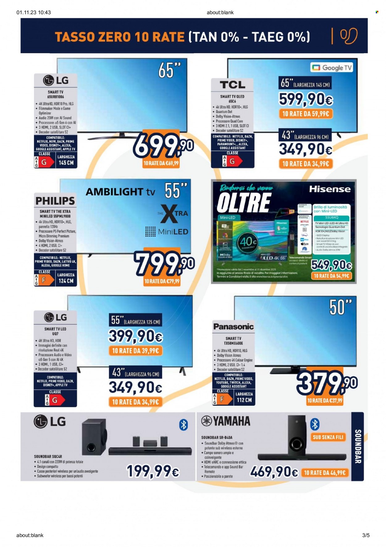 Volantino Unieuro - 1/11/2023 - 8/11/2023. Pagina 3