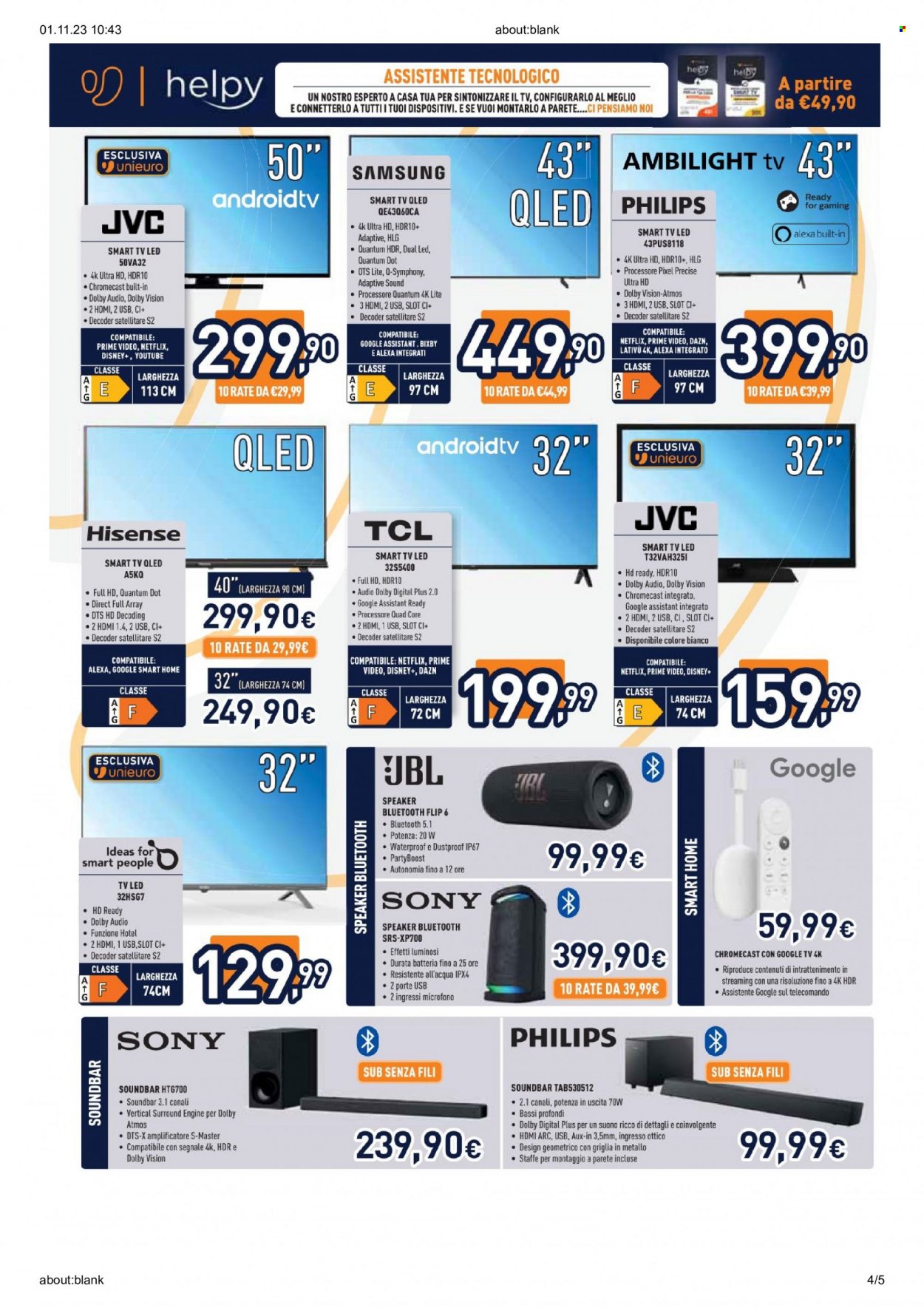 Volantino Unieuro - 1/11/2023 - 8/11/2023. Pagina 4