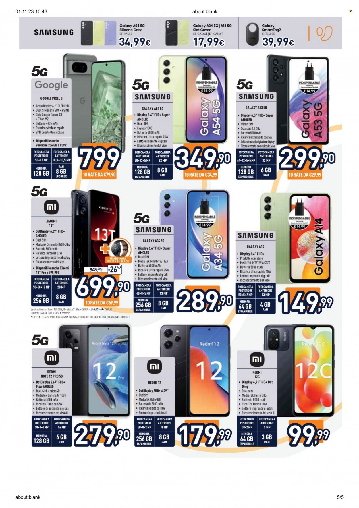 Volantino Unieuro - 1/11/2023 - 8/11/2023. Pagina 5